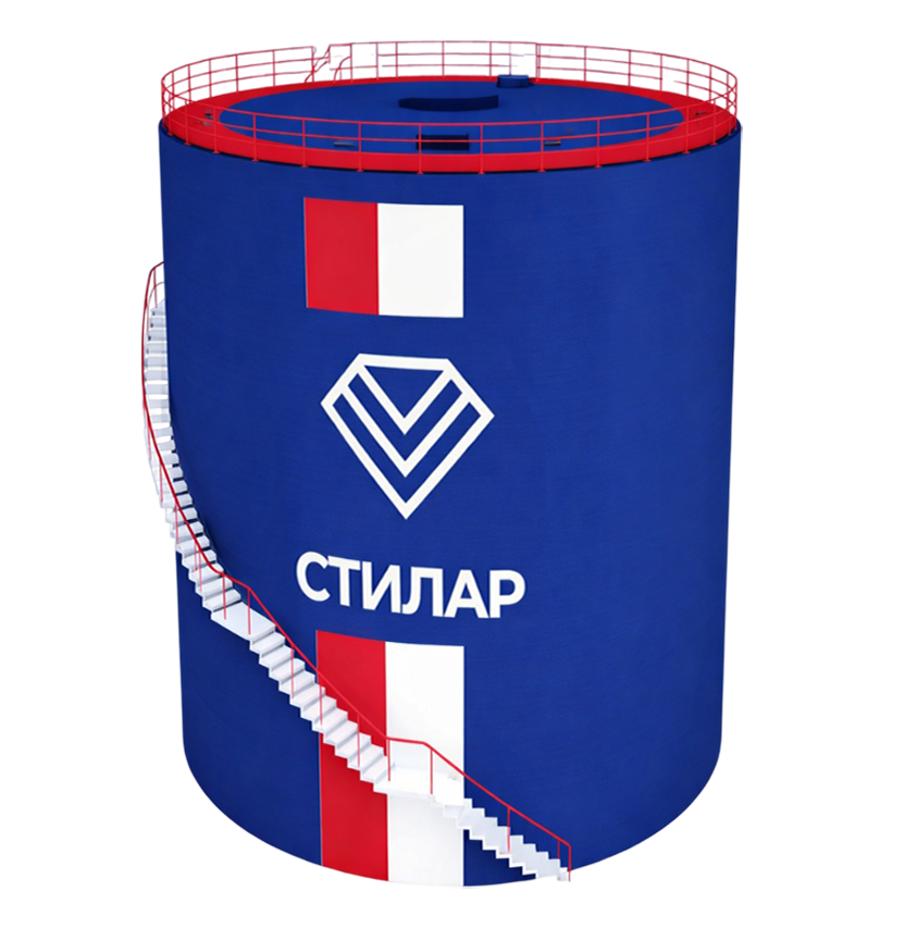 Цельносварной резервуар РВС для ГСМ 75 м³ от завода-производителя