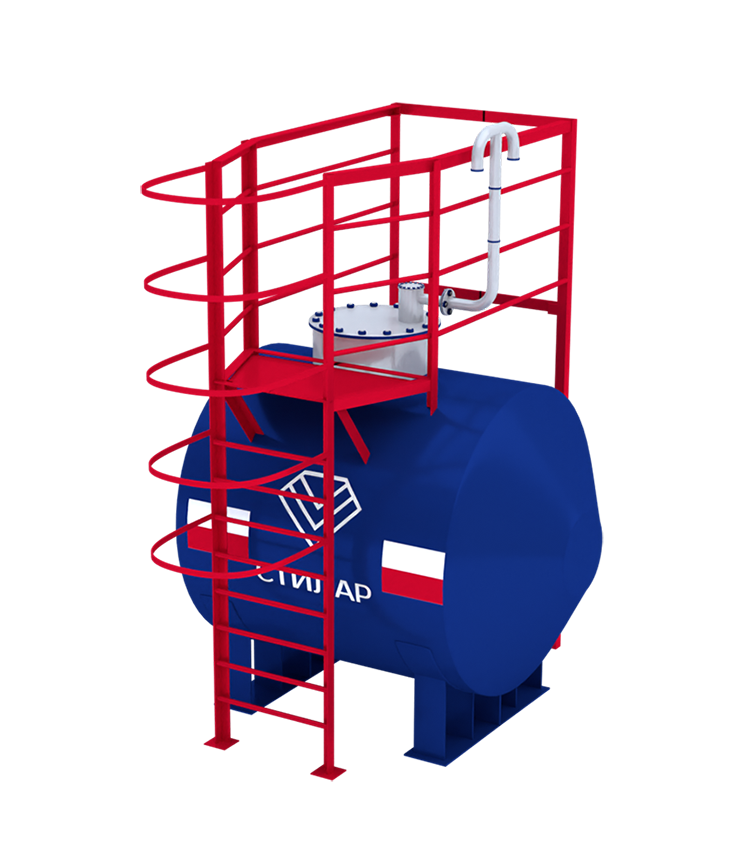 Горизонтальный резервуар РГСН для технической воды 3 м³ от завода-производителя